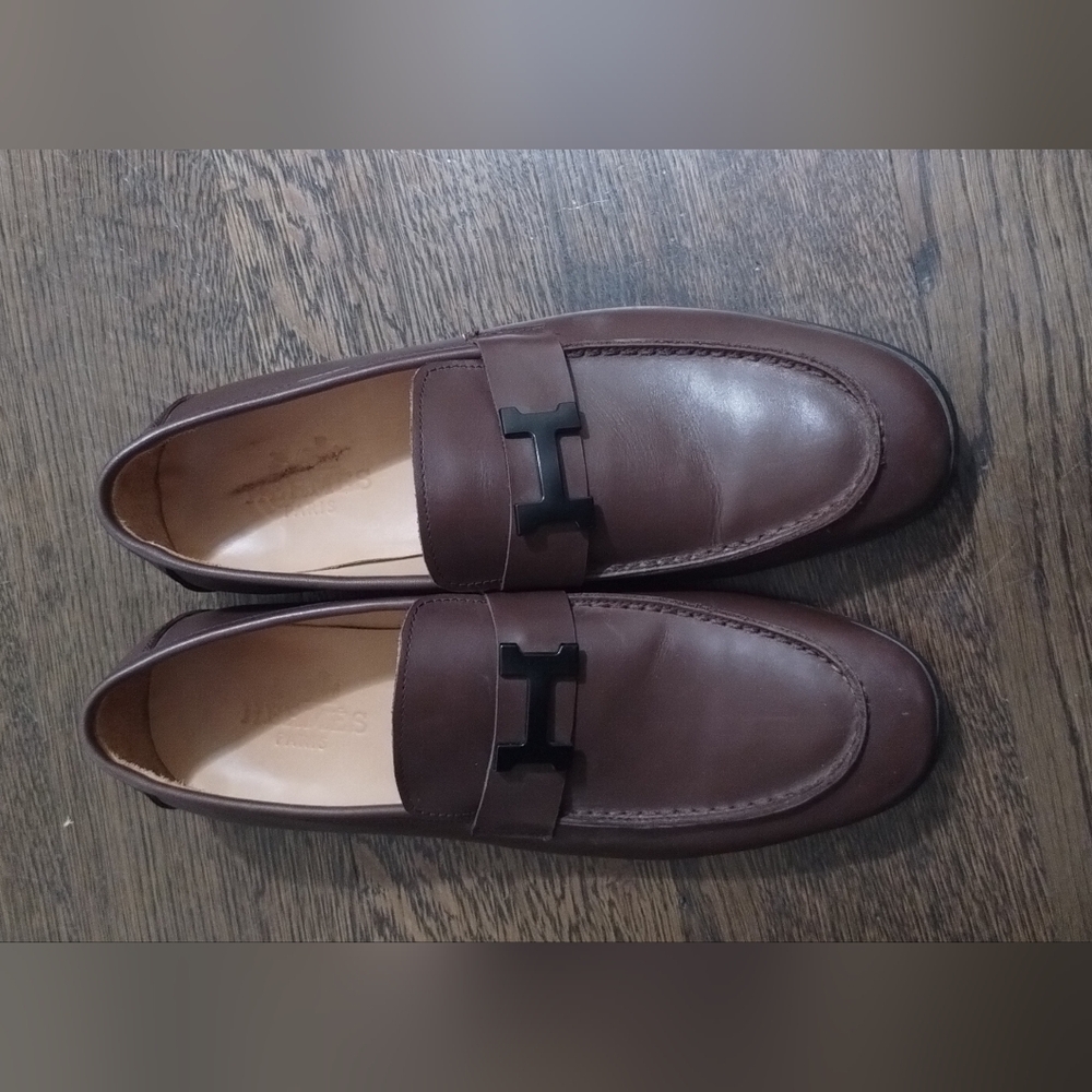 Men's Hermes brown shoes